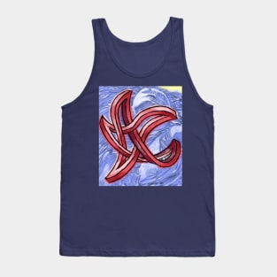 Dancing Inter-dimensional Star Skippy Cat Hop Tank Top